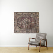 Persia Doroksh Dusty Dull Blue Grey Green  Wandkleed (In Situ (horizontaal))