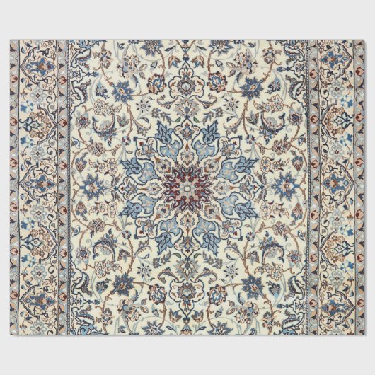 Persia Dusty Blue Gray Accent  Cadeaupapier (Vlak)