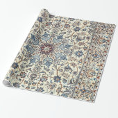 Persia Dusty Blue Gray Accent  Cadeaupapier (Uitgerold)