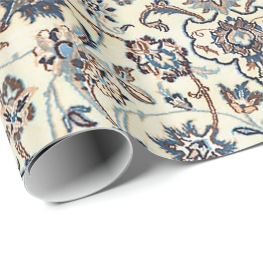 Persia Dusty Blue Gray Accent  Cadeaupapier (Rol Hoek)