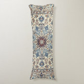 Persia Dusty Blue Gray Accent Lichaamskussen (Voorkant Verticaal)