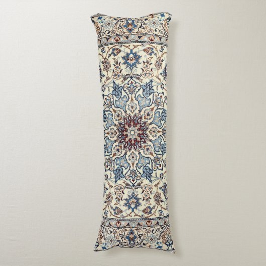 Persia Dusty Blue Gray Accent Lichaamskussen (Voorkant Verticaal)