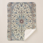 Persia Dusty Blue Gray Accent  Sherpa Deken (Voorkant)