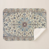 Persia Dusty Blue Gray Accent Sherpa Deken (Voorkant (horizontaal))