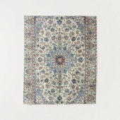 Persia Dusty Blue Gray Accent  Wandkleed (Voorkant)