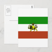 Persia Flag Briefkaart (Voorkant / Achterkant)