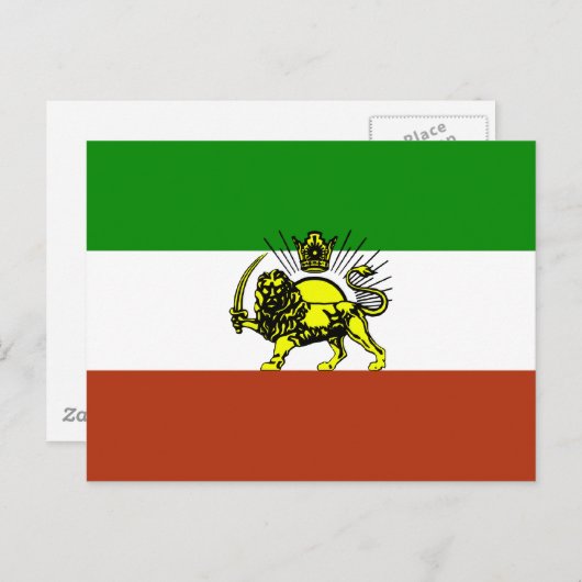Persia Flag Briefkaart (Voorkant / Achterkant)