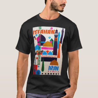 Persia Isfahan poster van vintage T-shirt