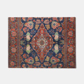 Persia Kashan Lattice Red Medallian  Deurmat (Voorkant)