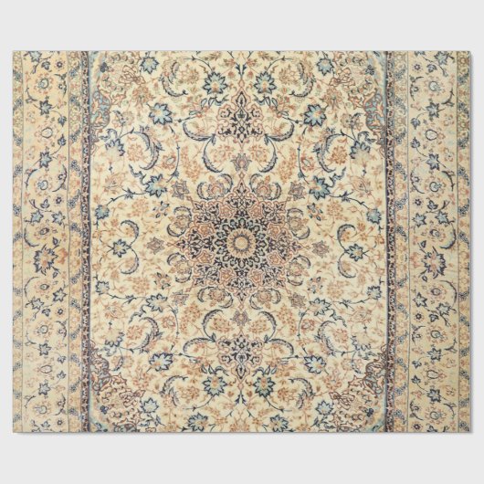 Persia Light Yellow Dusty Blue  Cadeaupapier (Vlak)