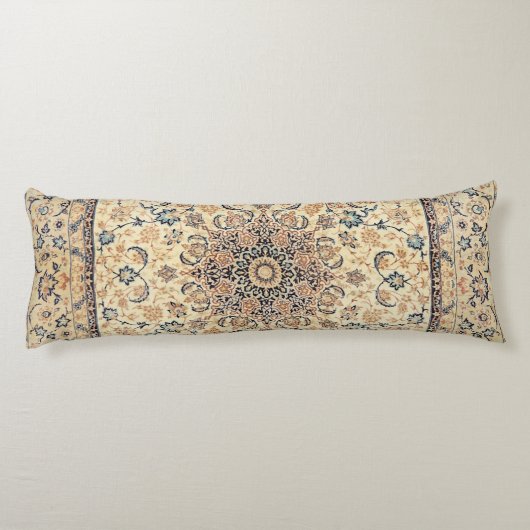 Persia Light Yellow Dusty Blue  Lichaamskussen (Achterkant)