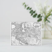 Persia Map 1724 Briefkaart (Staand voorkant)