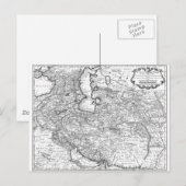 Persia Map 1724 Briefkaart (Voorkant / Achterkant)