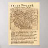 Persia Ptolemaeus Claudius Map Repruductie Poster (Voorkant)