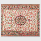 Persia Qum Tan Cream Red Cadeaupapier (Vlak)