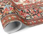 Persia Qum Tan Cream Red Cadeaupapier (Rol Hoek)