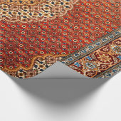Persia Red Blue Oranje geel Cadeaupapier (Hoek)