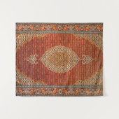 Persia Red Blue Oranje geel Wandkleed (Voorkant (horizontaal))