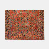 Persia Sarouk Red Yellow Leaf Deurmat (Voorkant)
