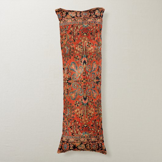 Persia Sarouk Red Yellow Leaf  Lichaamskussen (Voorkant Verticaal)