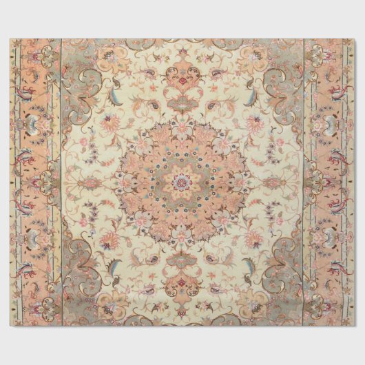 Persia Tabriz Blush Peach Peachy  Cadeaupapier (Vlak)