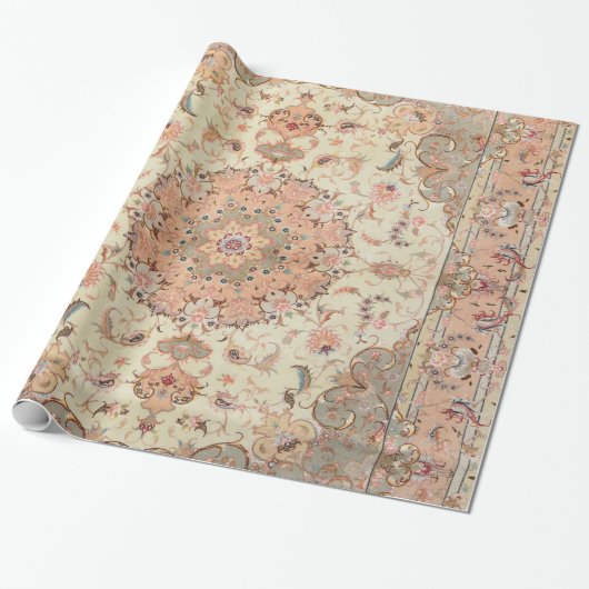 Persia Tabriz Blush Peach Peachy Cadeaupapier (Uitgerold)