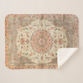 Persia Tabriz Blush Peach Peachy  Sherpa Deken (Voorkant (horizontaal))