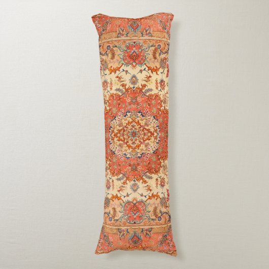 Persia Tabriz Dusty Tan Red Blush  Lichaamskussen (Voorkant Verticaal)