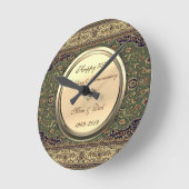 Persiaans Tapijt Diamant 50ste Huwelijksverjaardag Ronde Klok (Hoek)