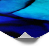 PERSIAN BLAUW, groen voor kartreuse. Zeer mooie ku Poster (Hoek)