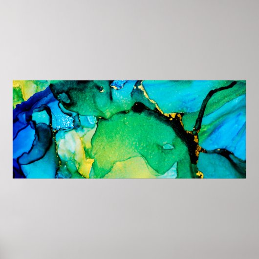 PERSIAN BLAUW, groen voor kartreuse. Zeer mooie ku Poster (Voorkant)