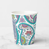 Persian Boteh Paisley 60th Birthday Party Paper C  Papieren Bekers (Links)