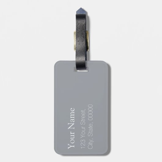 Persian Boteh Paisley Pattern Monogram Luggage T Bagagelabel (Achterkant verticaal)