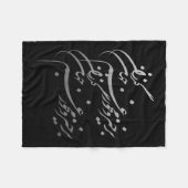 Persian Calligraphy Of Khayyam's Quote  Fleece Deken (Voorkant (Horizontaal))