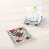 Persian Carpet  Glazen Onderzetter (Schuin)