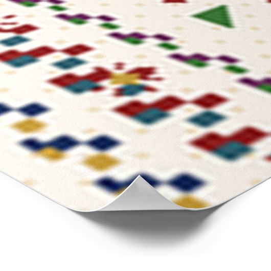 Persian Carpet Pattern Poster (Hoek)