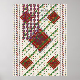Persian Carpet Pattern  Poster