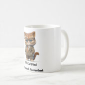 Persian Cat Accountant Mug — Funny Office Gift Koffiemok (Voorkant rechts)