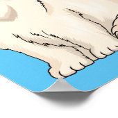 Persian cat cartoon illustration  poster (Hoek)