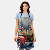 Persian Cat Christmas Red Truck Holiday Schort (Gedragen)