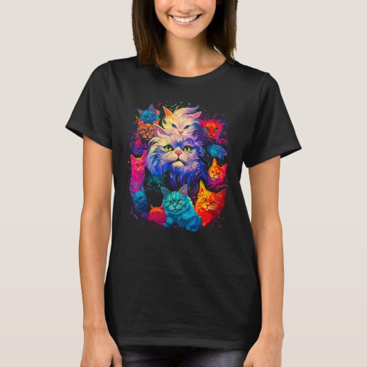 Persian Cat Family T-shirt (Voorkant)