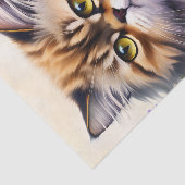 Persian Cat Floral Art Tissuepapier (Detail)