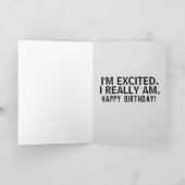 PERSIAN CAT FUNNY VERJAARDAG KAART (Binnen)