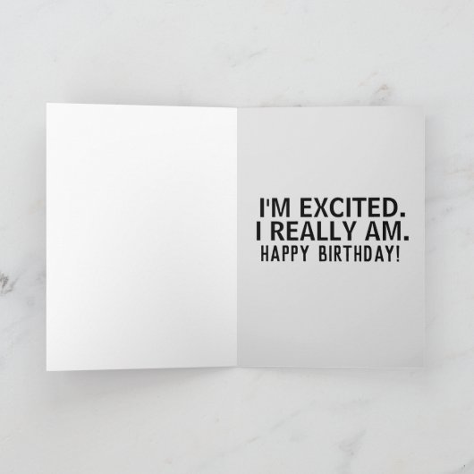 PERSIAN CAT FUNNY VERJAARDAG KAART (Binnen)