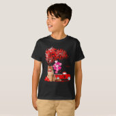 Persian Cat Heart Tree Valentines Day T-shirt (Voorkant volledig)