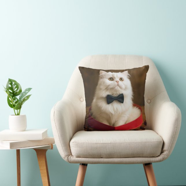 Persian Cat In a Heart Candy Box Kussen (Stoel)
