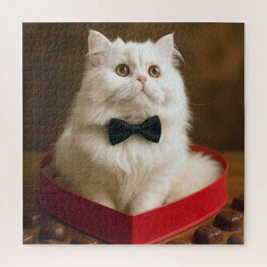 Persian Cat In Valentine Candy Box Legpuzzel (Verticaal)