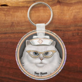 Persian Cat Nurse sleutelhanger (Voorkant)