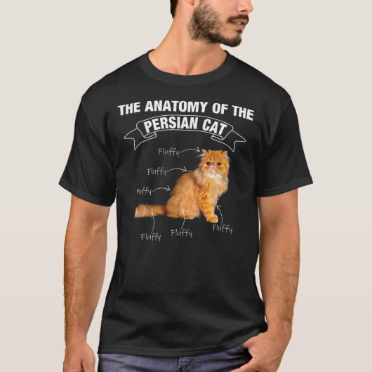 Persian cat Persian cats anatomy T-Shirt (Voorkant)
