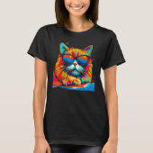 Persian Cat Summer Party T-shirt (Voorkant)